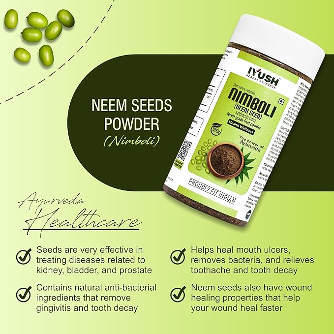 Iyush Herbal Ayurvedic Nimboli Beej Powder - 250 gms