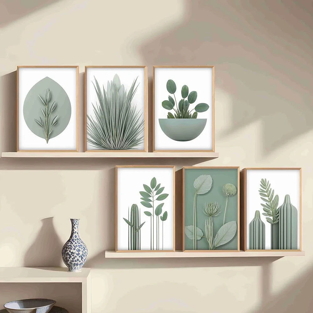 Livin'luxe Paintings Flower Pot Home Decor Wall Paintings With Frame Painting B - 448K6