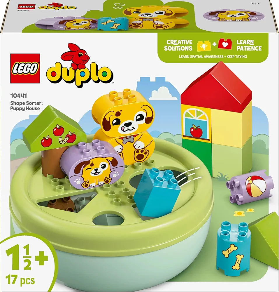 Lego Duplo My First Shape Sorter: Puppy House Toddler Learning Toy 10441 Building Blocks Toys for Gift for Boys and Girls