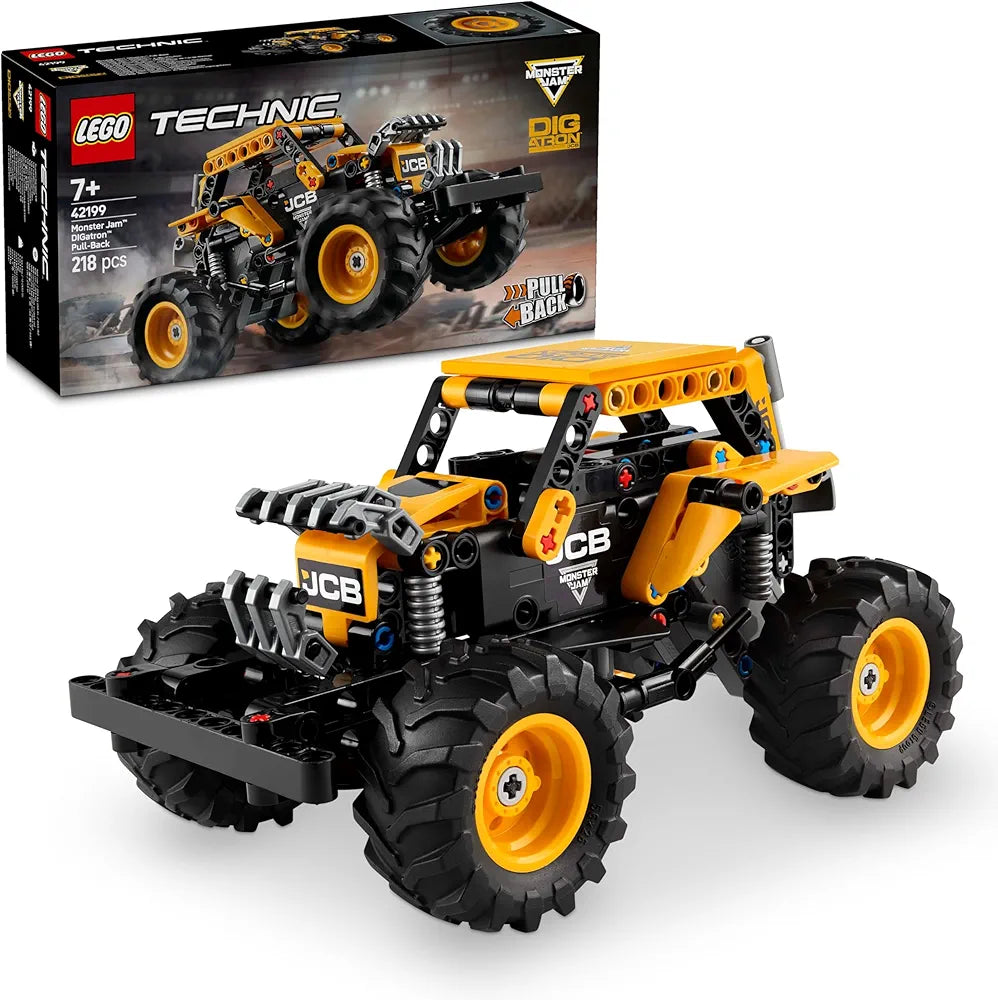 Lego Technic Monster Jam DIGatron Pull-Back Truck Toy 42199 Building Blocks Toys for 7+ Gift for Boys and Girls