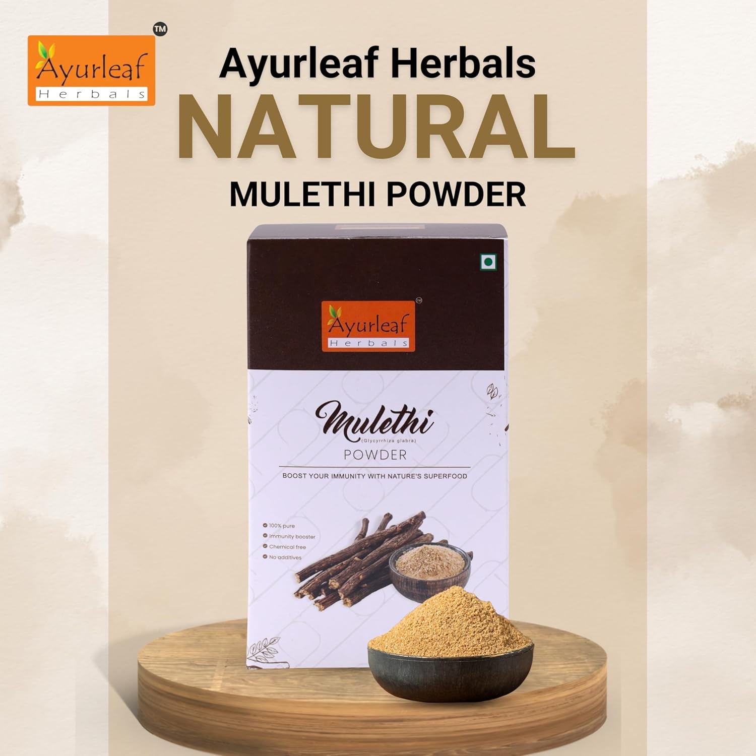 Ayurleaf Herbals Mulethi Powder - 200 Gms