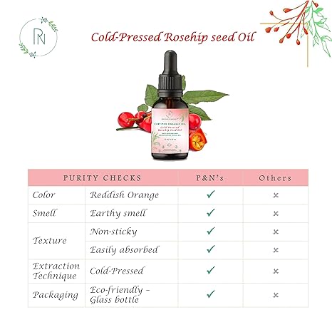 Precious & Natures Organic Cold-Pressed Rosehip Seed oil - 15 ml