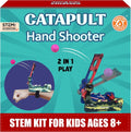 Butterfly EduFields DIY Catapult Shooter Science Kit Best Birthday Return Gifts for Kids Ages 8 9 10 11 12 Catapult + Hand Shooter 2in1 Play STEM Toy