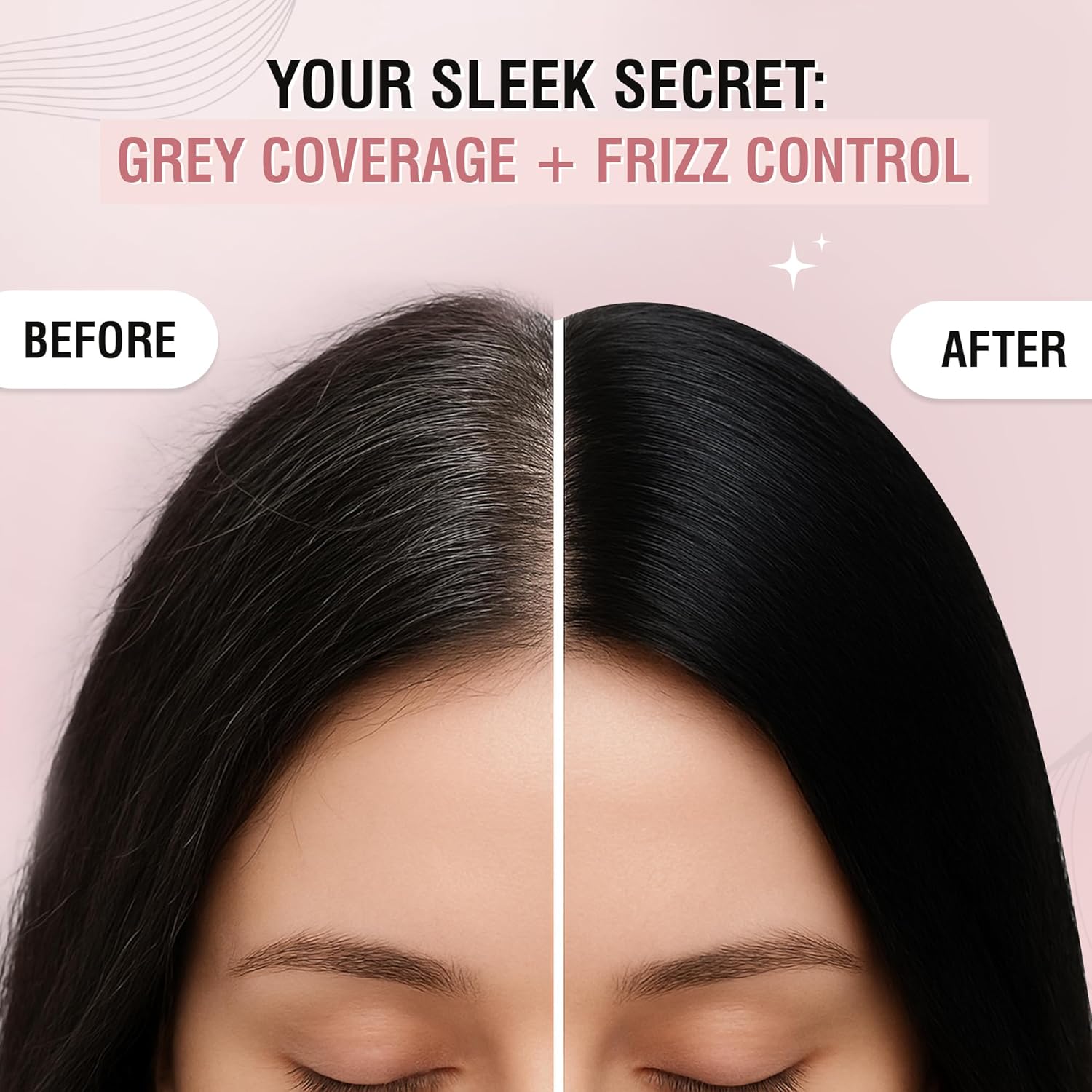 GLAMVEDA Black Hair Finishing Stick for Frizzy Hair | Anti-Frizz Hair Fix Stick for Flyaways & Baby Hair | Non-Sticky & Non-Greasy Formula | Long-Lasting Hold with Rice Water | 20ml