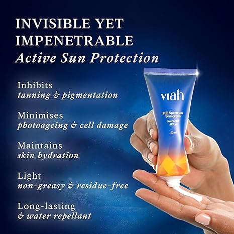 Viah Full Spectrum Sunscreen SPF 40 & PA++++ - 50 ml