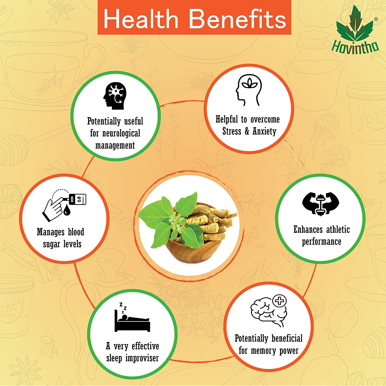 Havintha Natural Ashwagandha Powder - 227 gms