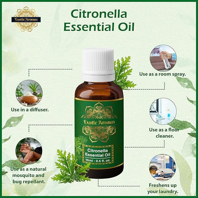 Exotic Aromas Citronella Essential Oil - 15 ml
