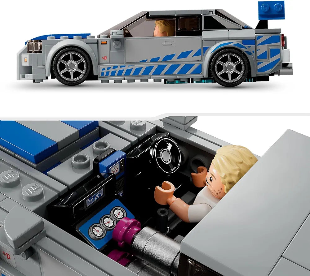 Lego Speed Champions 2 Fast 2 Furious Nissan Skyline GT-R  76917 Building Toy Set Race Car Model for Ages 9+