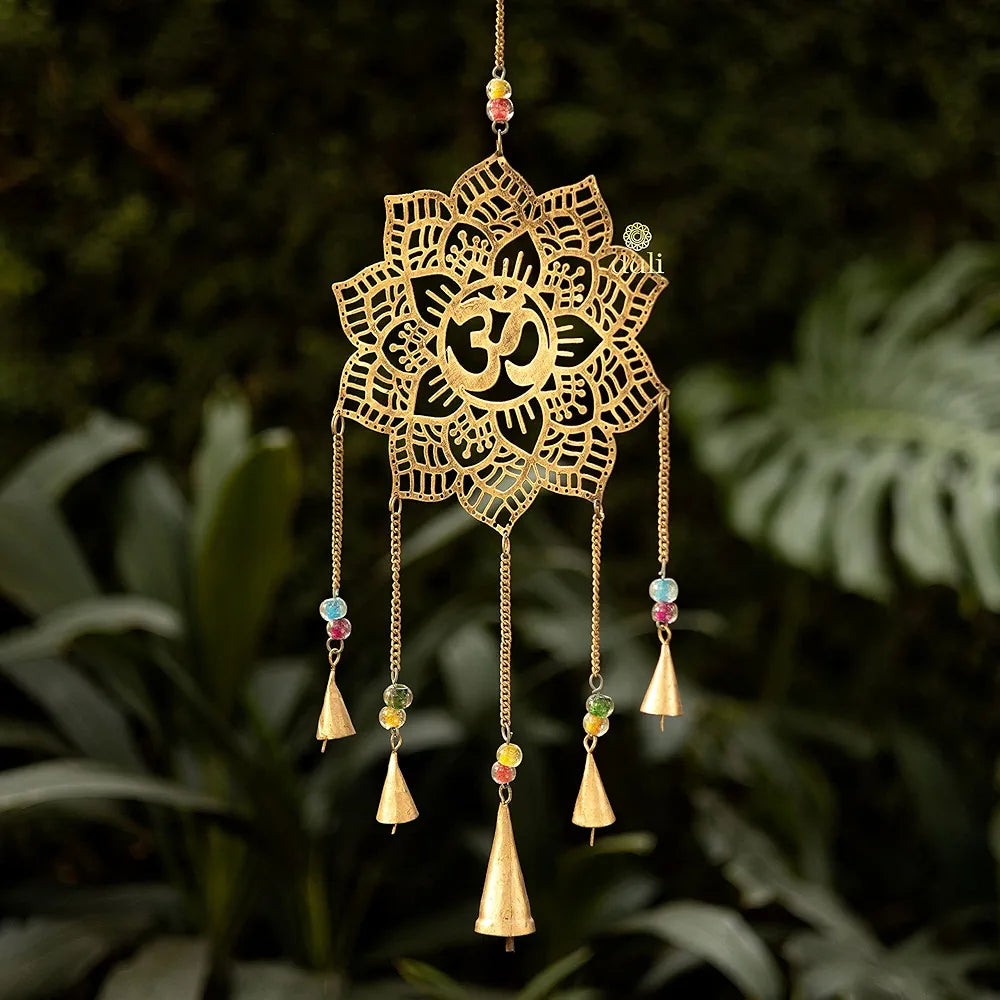 Duli Metal WallHanging-Mandala OM Windchime Feng ShuiRustic Wall Hangings