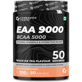 Carbamide Forte Eaa Supplement with Bcaa 5000Mg | Eaa intra workout Supplement for Men & Women with Hydration Blend & Vitamins â€“ Peach Iced Tea Flavour - 50 Servings - Powder 300G