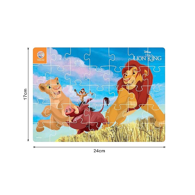 Ratna's 4 in 1 Disney Jigsaw Puzzle 140 Pieces for Kids | 4 Jigsaw Puzzles 35 Pieces Each | Lion King