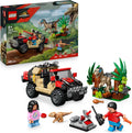 Lego Jurassic World Raptor Off-Road Escape Velociraptor Toy Dinosaur 76972 Building Blocks Toys for 6+ Gift for Boys and Girls
