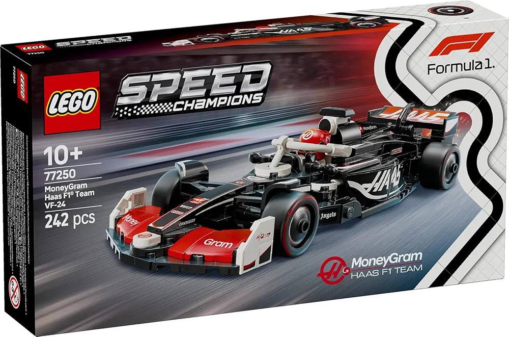 Lego Speed Champions MoneyGram Haas F1 Team VF-24 Race Car Toy Vehicle 77250 Building Blocks Toys for 10+ Gift for Boys and Girls