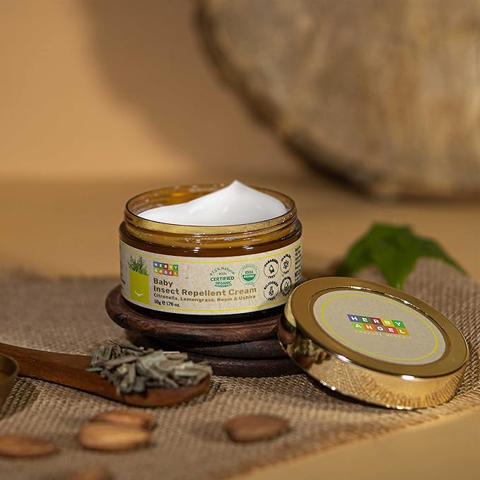 Herby Angel Baby Insect Repellent Cream With Citronella Lemongrass - 50 gms