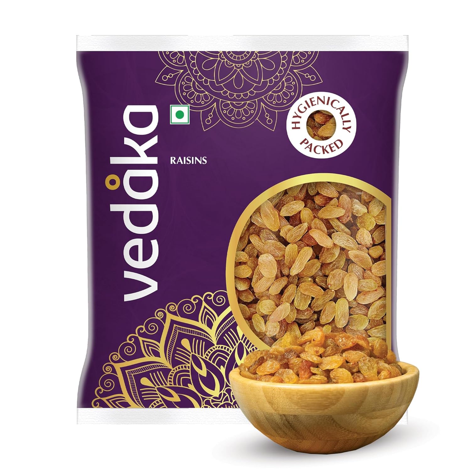 Vedaka Raisins | 500 g | Kismish | Premium Dried Grapes | Sweet Fruity Taste And Soft Chewy Texture | Natural Source Of Antioxidants, Potassium & Fiber | Healthy Snack