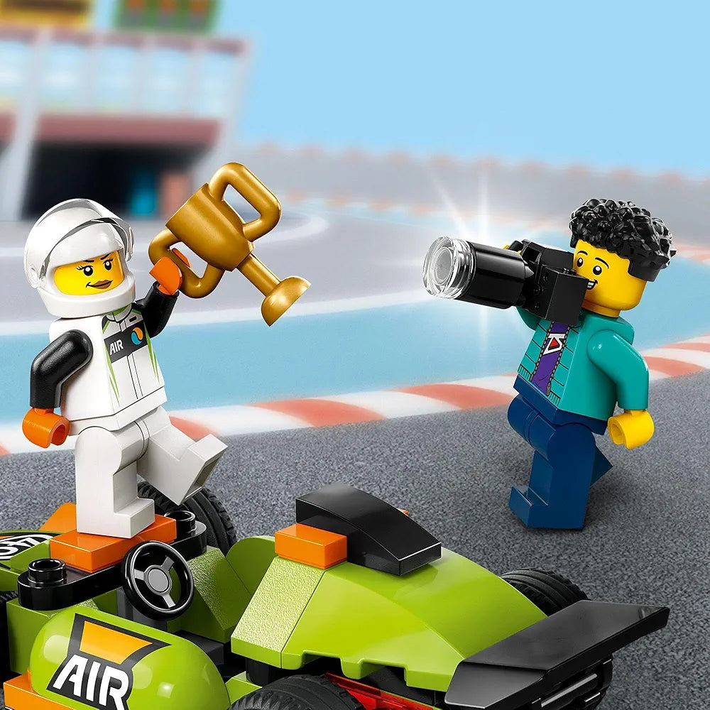 Lego City Green Race Car, Racing Vehicle Toy for Ages 4 and Up 60399