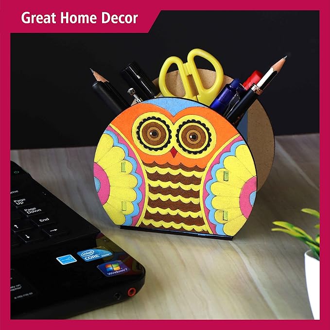 Solobolo Madhubani Pen Stand Painting Kit | Art and Craft Kit for Girls 9-12 | Pen Stand for Kids Diy Kit With Art Supplies