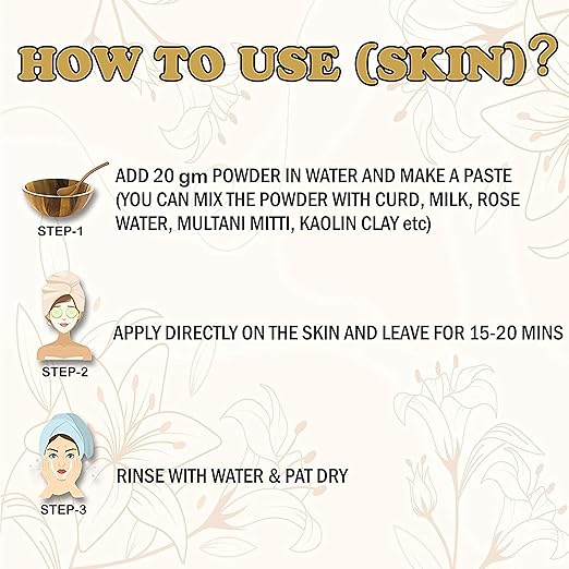 Florecer Multani Mitti Powder For Face Pack Skin And Hair - 100 gms