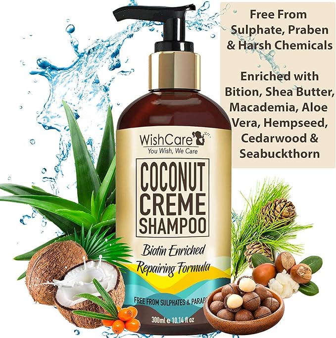 WishCare Coconut Creme Shampoo - 300 ml