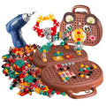 Kidology Creative Toolbox with Toys Electric Drill Screwdriver Tool Set Creative Toy 203 Pieces