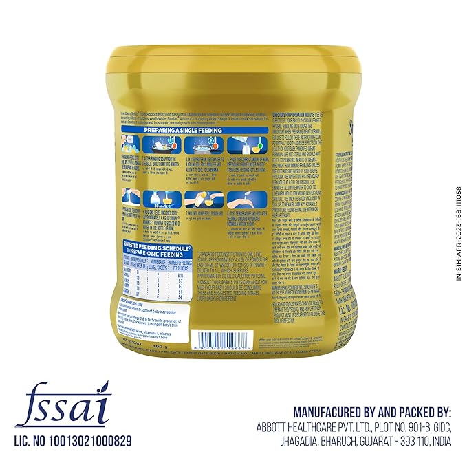 Similac Advance Stage 1 Infant Formula - 400 gms