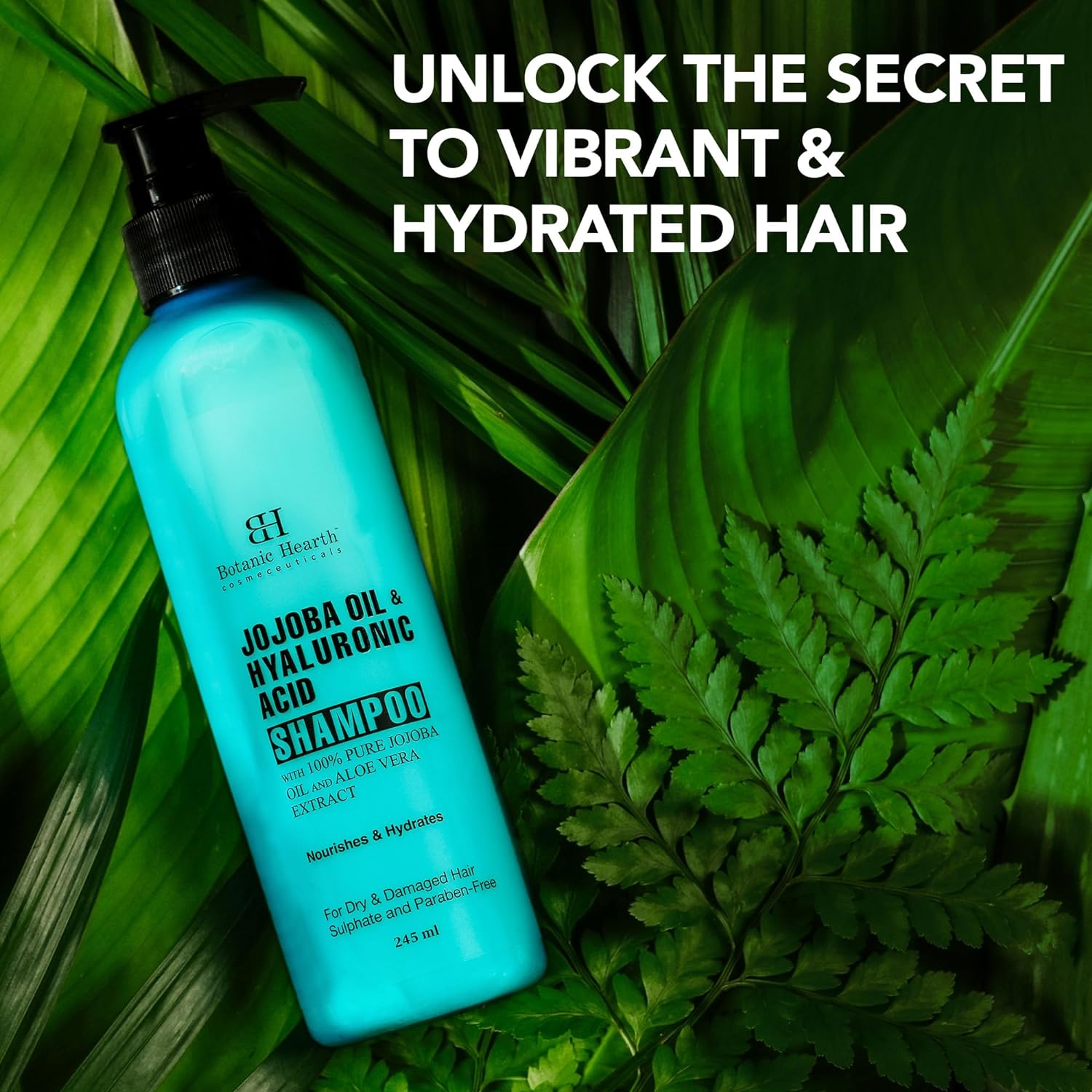 Botanic Hearth Jojoba & Hyaluronic Acid Shampoo - 245 ml