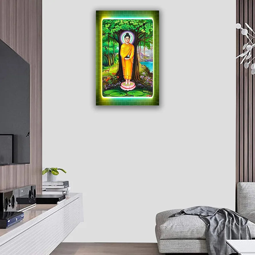 Rangoli MDF Wall Stick Decorative Panel 12x18 Wall Art P-1 Design-26