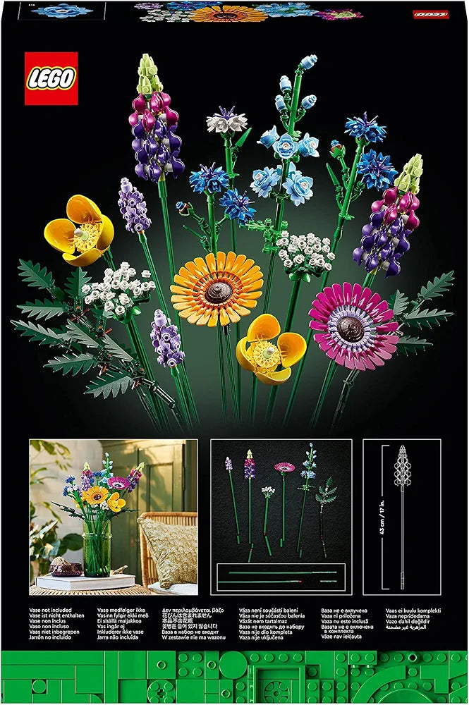 Lego Botanicals Wildflower Bouquet 10313 Building Set for Adults; A Wildflower Gift and an Immersive Project for Adults