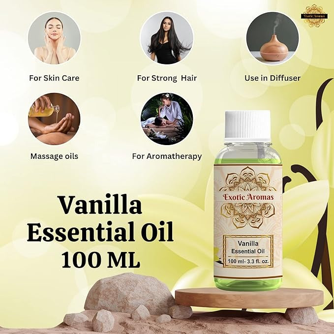Exotic Aromas Vanilla Essential Oil - 100 ml