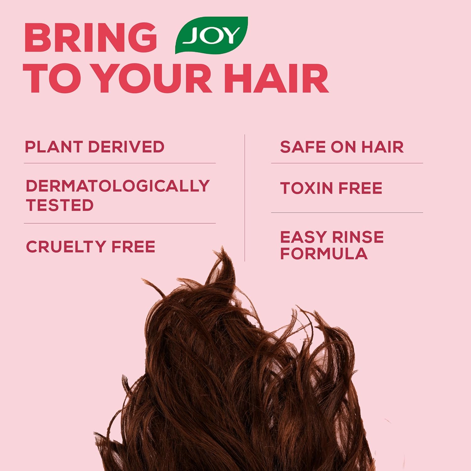Joy Hair Fruits Hairfall Defense Conditioning Shampoo Enriched with Pomegranate & Strawberry, 650 ml
