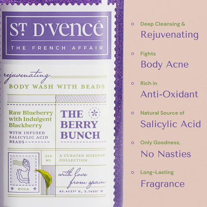 St.Dvence Berry Bunch Salicylic Acid Body Wash - 300 ml