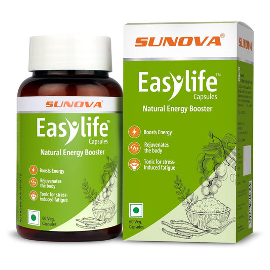 Sunova Easylife - Daily use Multivitamin , Natural Energy Booster, manages fatigue and provides energy to body