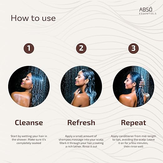 Abso Essentials Strengthening Shampoo for Frizz - 300 ml