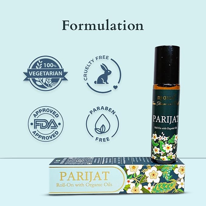 Nyassa Parijat Roll on With Organic Oils - 10 Ml