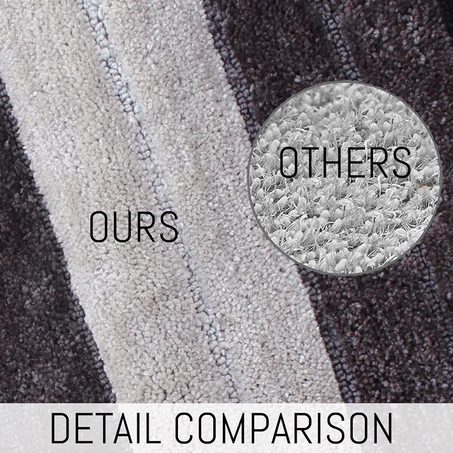 Luxe Home International Microfiber Bath Mat Soft Anti Slip Skid Luxury Mats 40X60 Cm  Colour Anthra