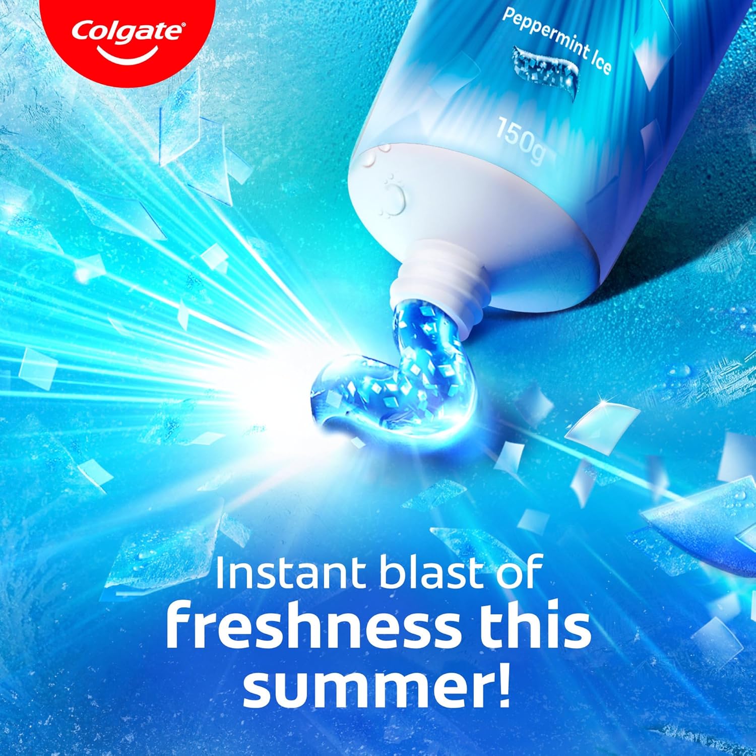 Colgate MaxFresh Toothpaste, Blue Gel Paste with Menthol for Super Fresh Breath, 600g, 150g X 4 (Peppermint Ice, Combo Pack)