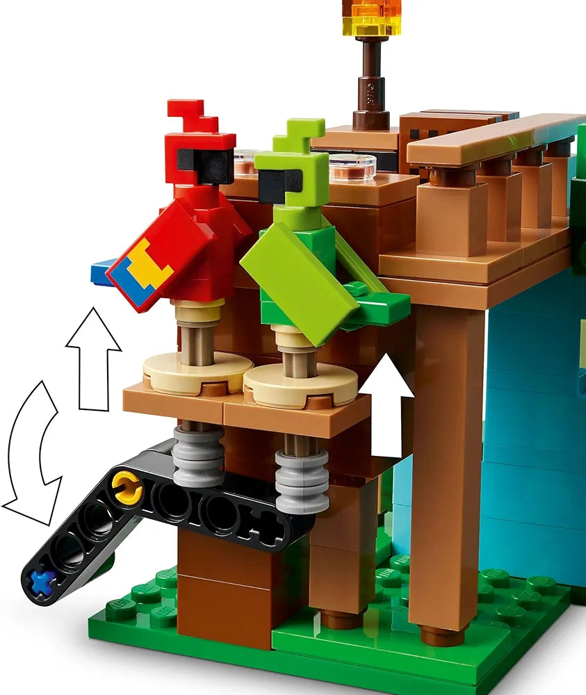 Lego Minecraft The Parrot Houses Buildable Video-Game Set 21282 Building Blocks Toys for 8+ Gift for Boys and Girls