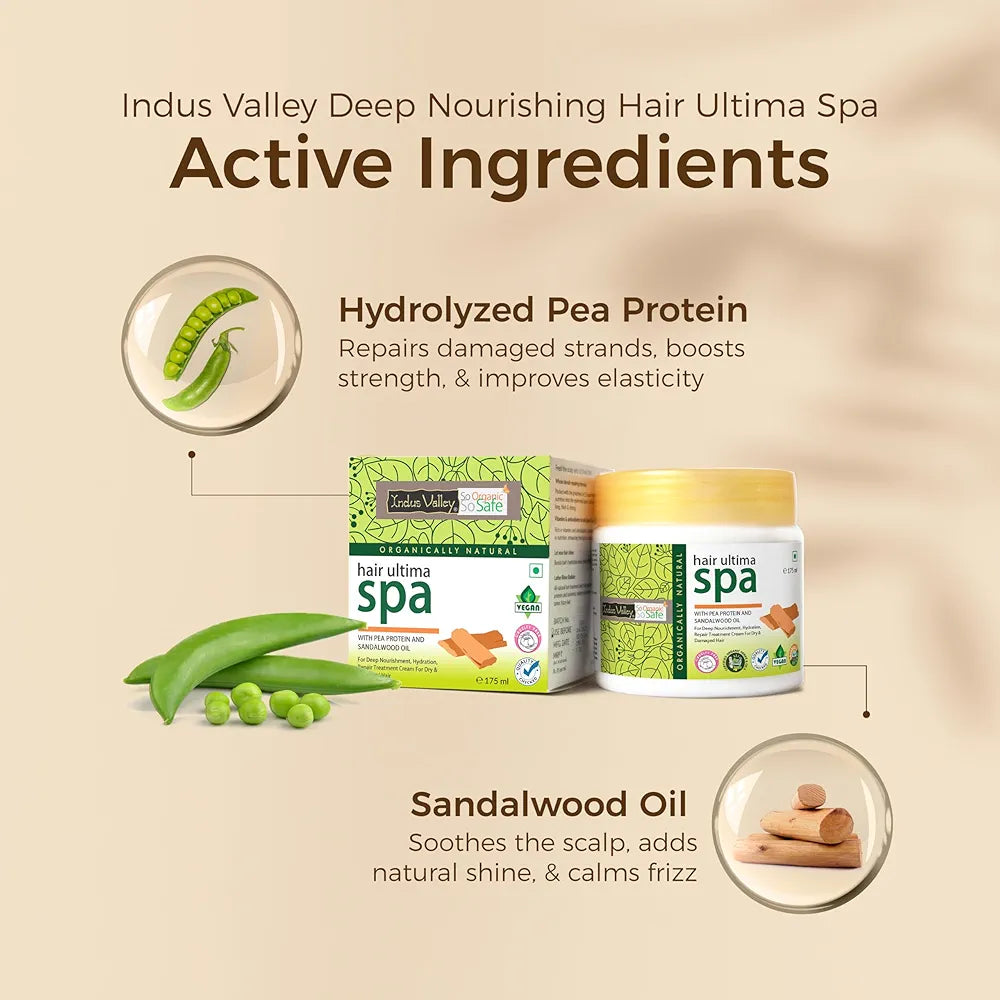 Indus Valley Dark Brown Hair Colour With Protection Shampoo And Hair Ultima Spa Combo