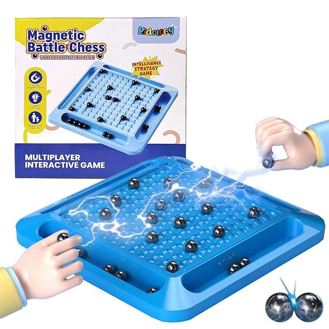 Kidology Magnetic Chess Toy with 20 Magnets for Kids