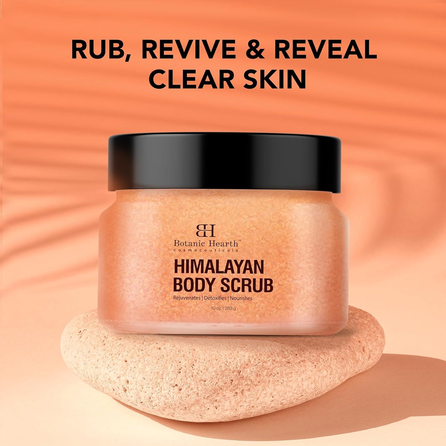 Botanic Hearth Himalayan Body Scrub with Lychee Oil - Natural Exfoliating Body & Face Scrub