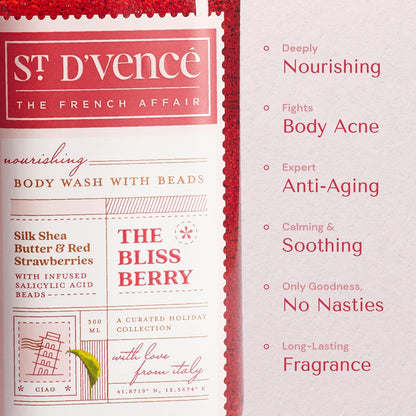 St.Dvence Bliss Berry Salicylic Acid Body Wash - 300 ml