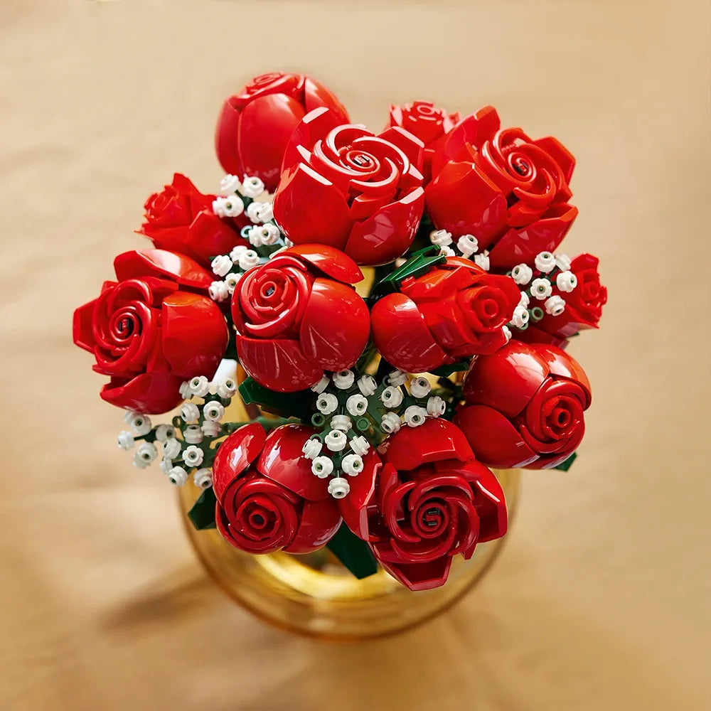 Lego Botanicals Bouquet Fantasy Building Set of Roses Home Decor Flower Gift for Adults 10328, 822 Pcs