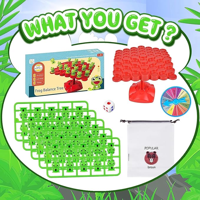 Kidology Frog Balance Tree Frog Balance Counting Toys