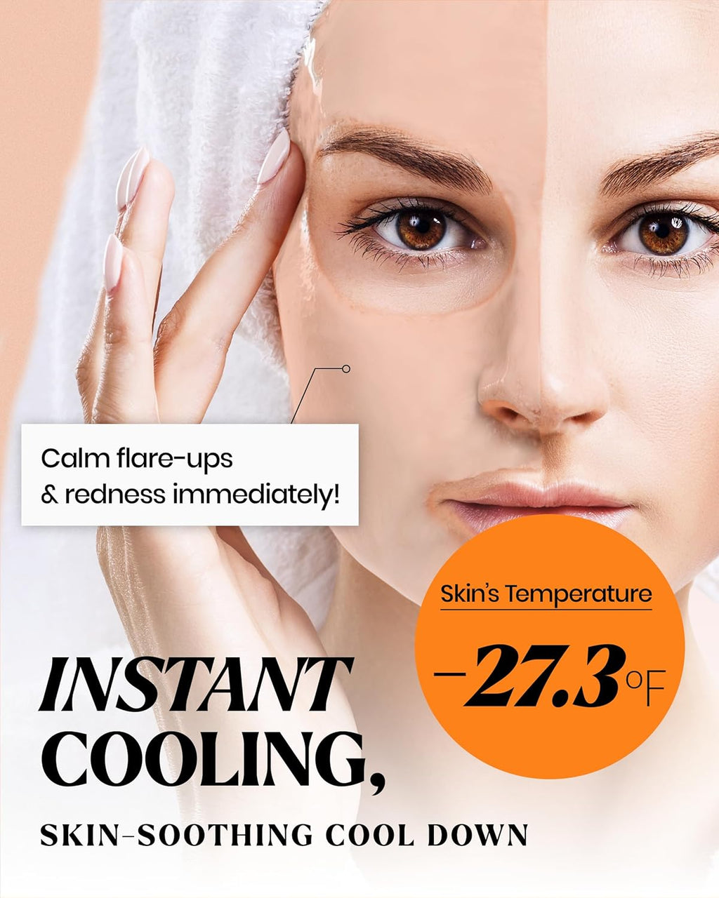 LINDSAY Vitamin Modeling Mask Cup Pack - Korean Skin Care Face Mask Modeling Pack â€“ Single-Use Soothing Moisturizing Face Mask w/Spatula Spoon â€“ Spa Facial Peel-off Mask (28 gm)