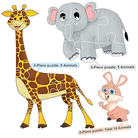 The Book Tree Animal Puzzle for Kids 60 Piece Animals Jigsaw & Toddler Puzzles Educational Toy