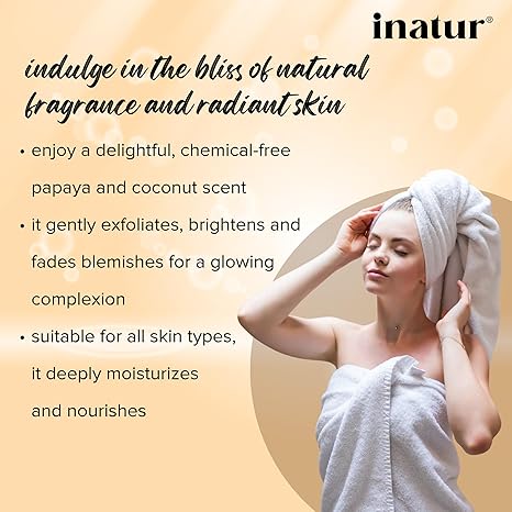 Inatur Papaya And Coconut Soap - 100 ml