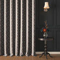 Story@Home Blackout Curtains for Door 7 Feet Long 1 Piece Colour Criss Cross Grey
