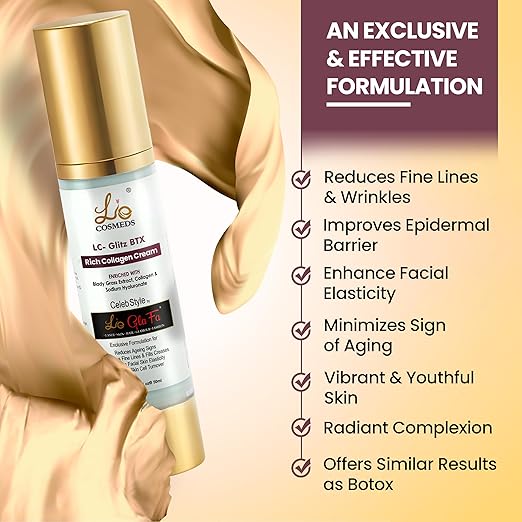 Lio Cosmeds Collagen Rich Cream For Anti-Aging Skin - 50 gms