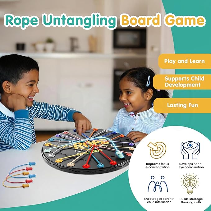 Kidology Rope Untangling Puzzle Game Twisted Rope Puzzle