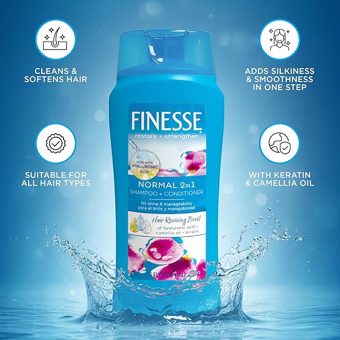 Finesse Normal Enhancing 2 in 1 Shampoo & Conditioner - 384 ml